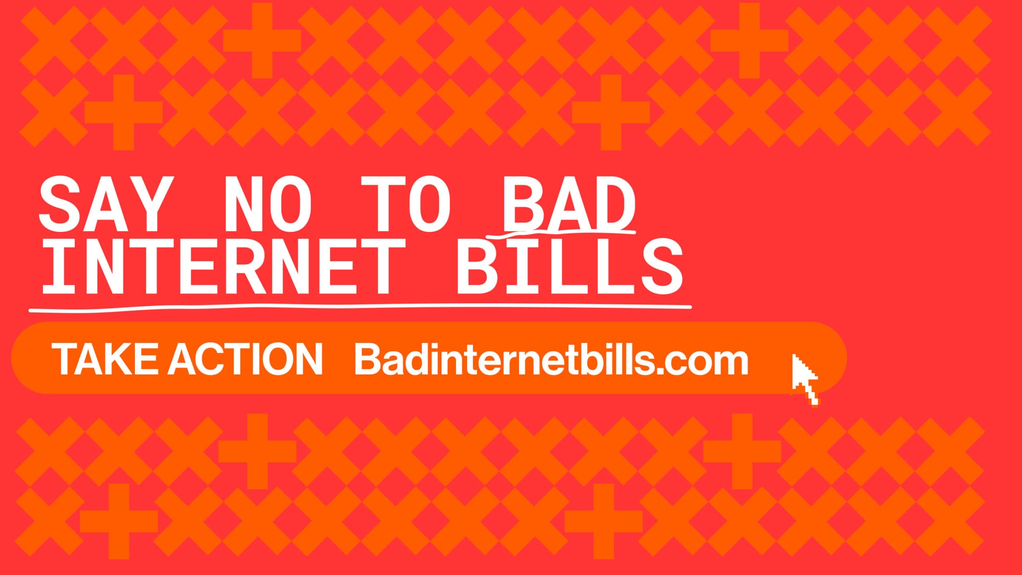 Say no to bad internet bills.  Take action: Badinternetbills.com