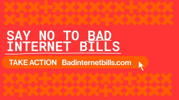 Say no to bad internet bills.  Take action: Badinternetbills.com